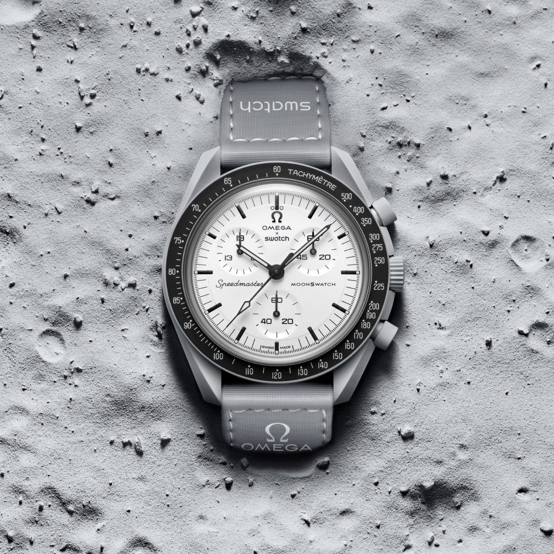 Swatch x Omega Bioceramic Moonswatch 1965 SO33M106 שעון אומגה בשיתוף פעולה עם סווטש