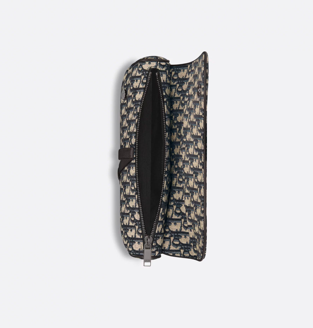 Saddle Bag Beige and Black Dior Oblique Jacquard