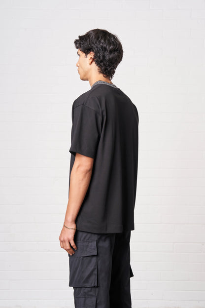 JACQUARD COLLAR T-SHIRT