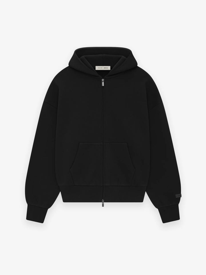 ESSENTIALS Zip-Up Hoodie | Jet Black 2026