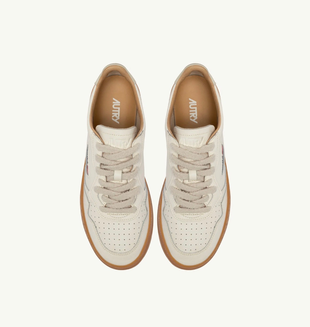 AUTRY SNEAKERS MEDALIST LOW SNEAKERS IN MARSHMALLOW LEATHER AULM - BD01