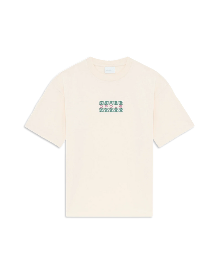 DRÔLE DE MONSIEUR T-SHIRT DRÔLE ORNEMENTS BEIGE