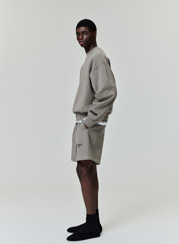ESSENTIALS SS26 CLASSIC SWEAT-SHORT HOMESTEAD HEATHER