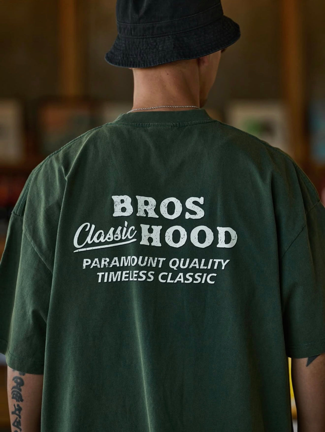 BROSHOOD SS26 TEE GREEN