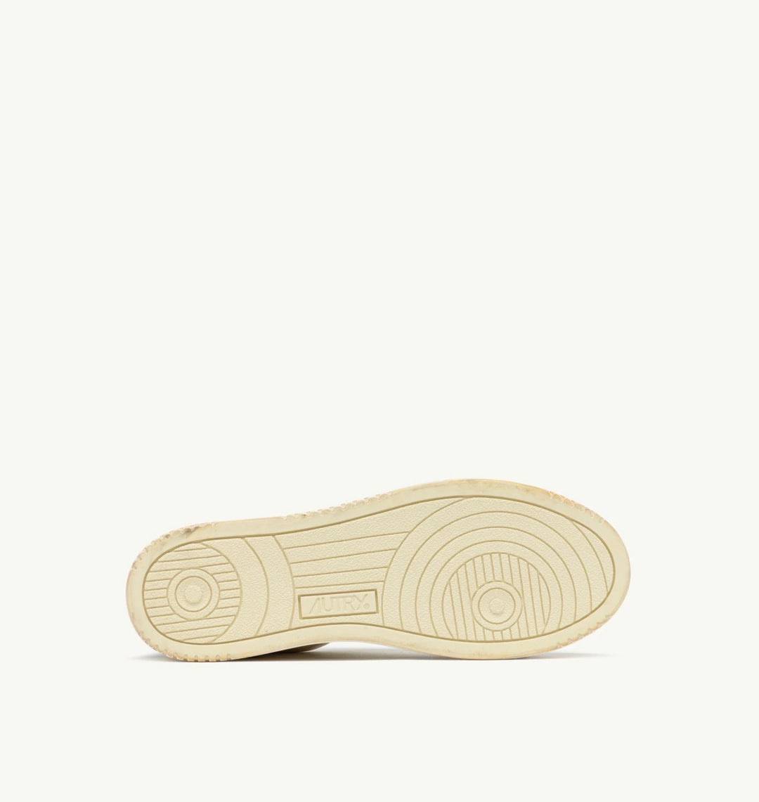 AUTRY SNEAKERS MEDALIST LOW SUPER VINTAGE SNEAKERS IN LIMESTONE WHITE AND BLUE LEATHER AVLM - SV09