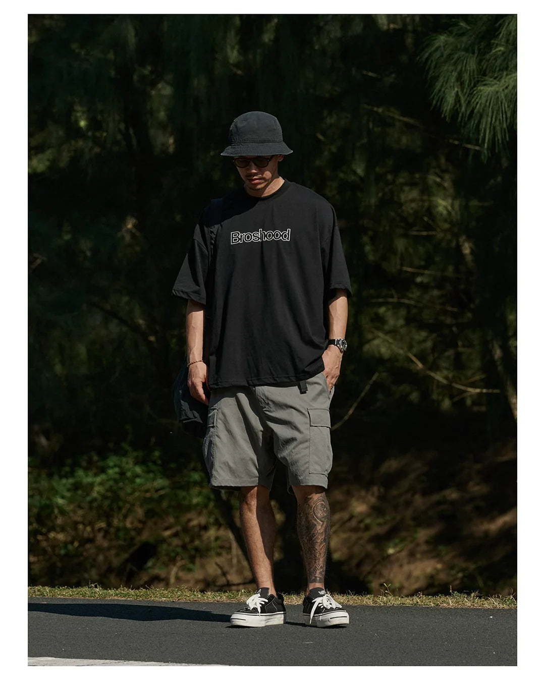 BROSHOOD SORONA® LINE PRINT TEE