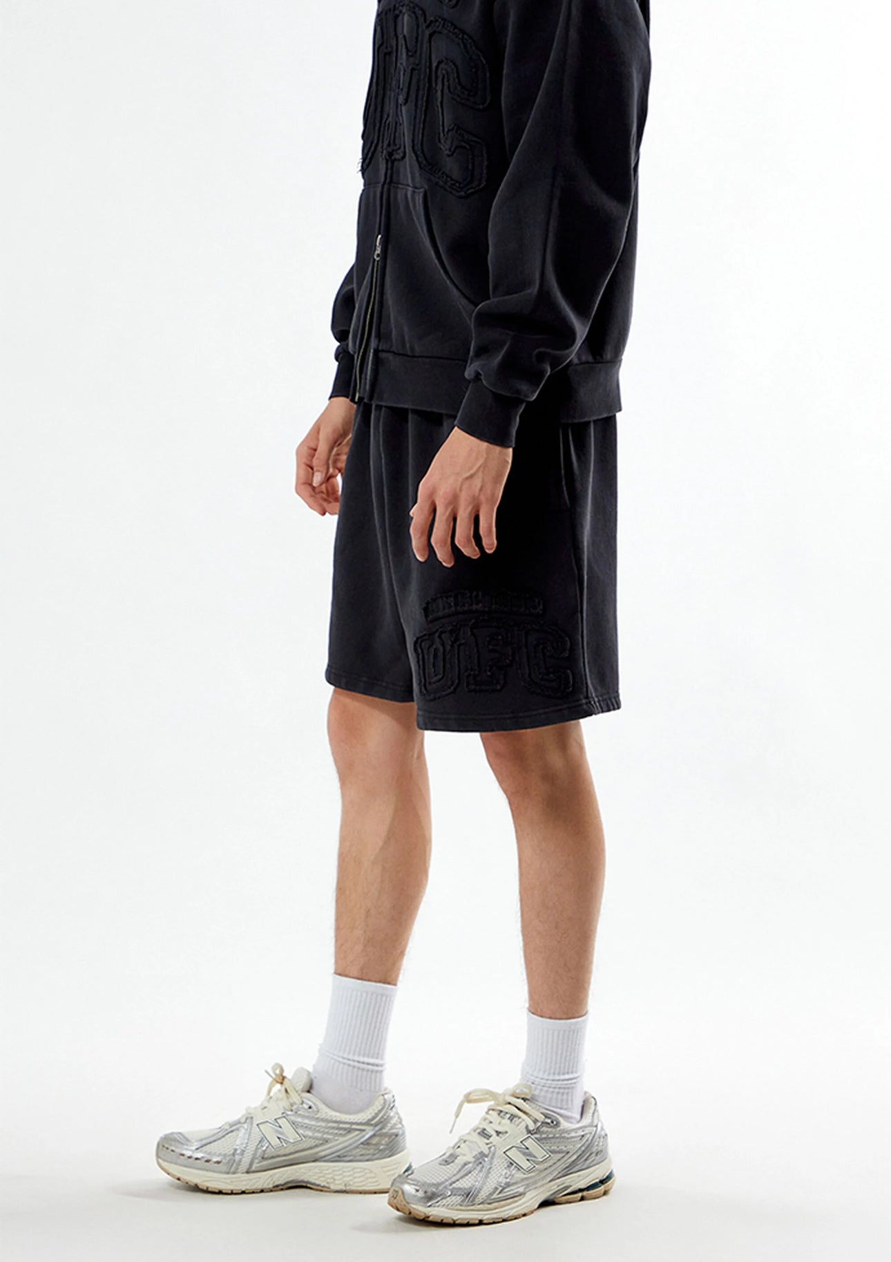 UFC Frayed Lettering Fleece SweatShorts