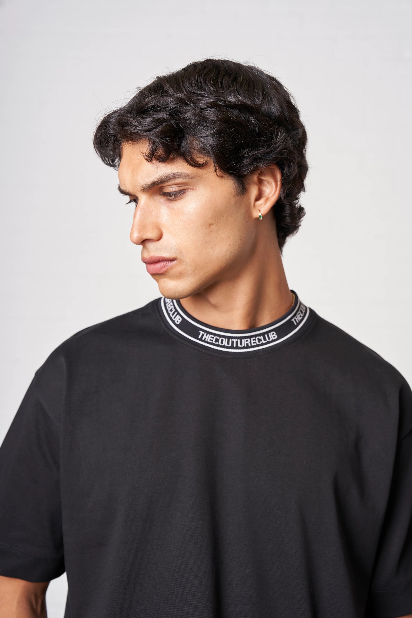 JACQUARD COLLAR T-SHIRT