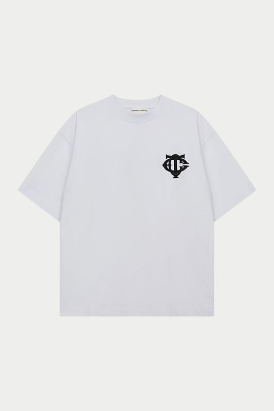 MONOGRAM EMBLEM T-SHIRT WHITE