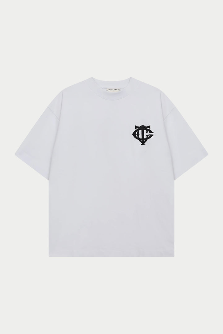 MONOGRAM EMBLEM T-SHIRT WHITE