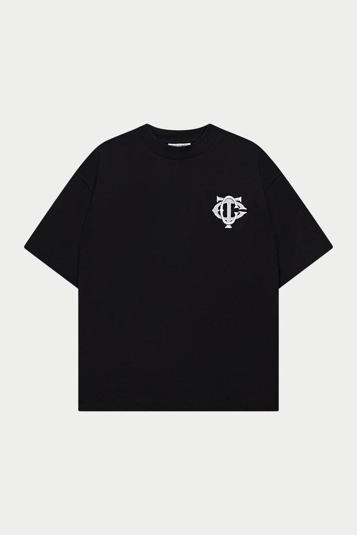 MONOGRAM EMBLEM T-SHIRT BLACK