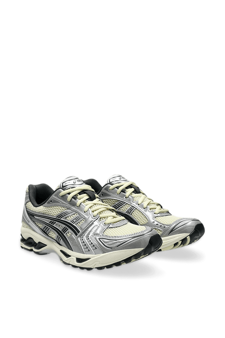 ASICS GEL KAYANO 14 UNISEX OYSTER WHITE STEEPLE GREY סניקרס ג`ל קיאנו 14 יוניסקס