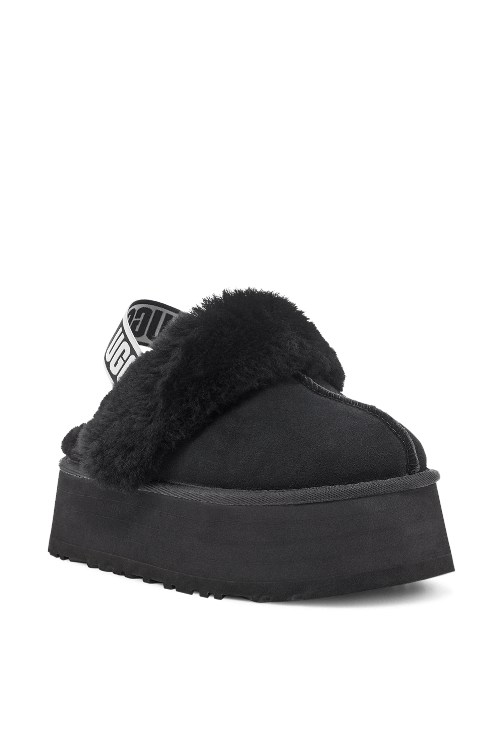 UGG FUNKETTE BLACK סנדלי פלטפורמה פאנקט שחור