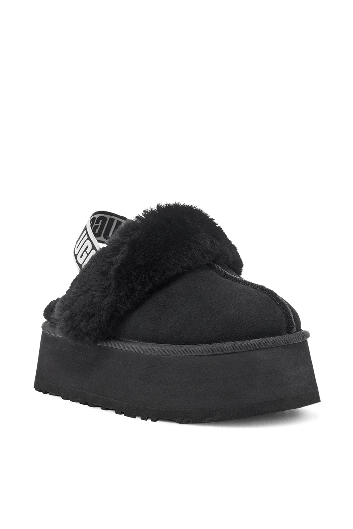 UGG FUNKETTE BLACK סנדלי פלטפורמה פאנקט שחור