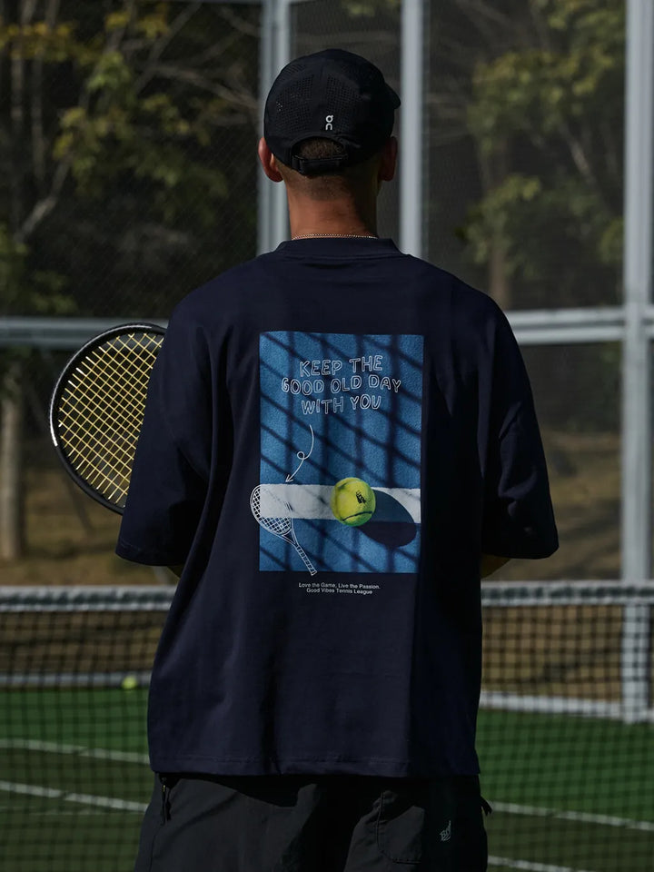 BROSHOOD 2026 TENNIS NAVY TEE