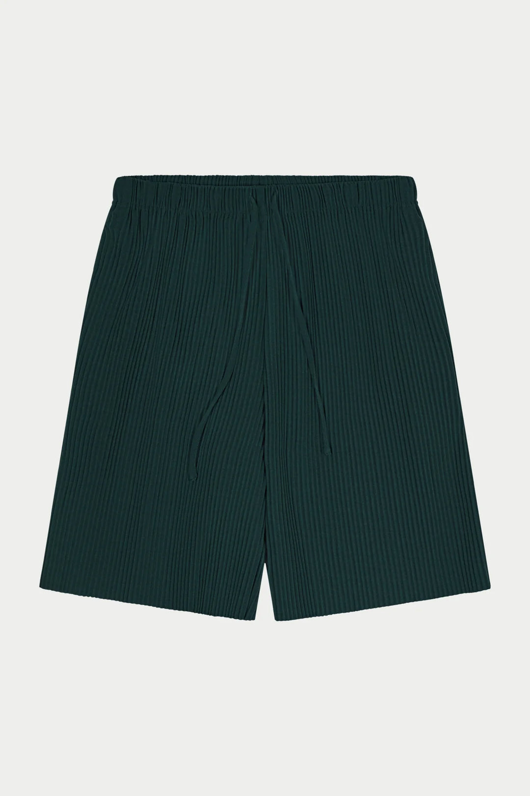 PLISSE SHORTS FOREST GREEN