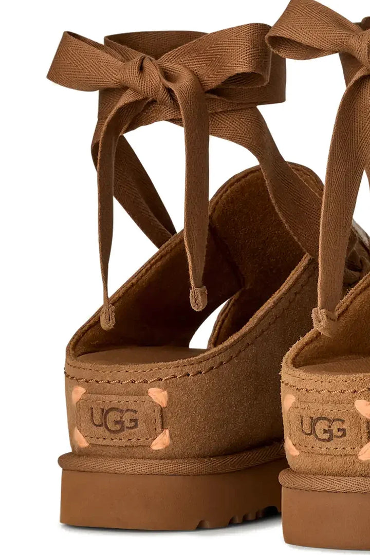 UGG Goldenstar Hi Artistitch כפכפי קשירה חומים