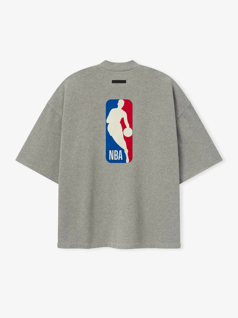 ESSENTIALS NBA ZIP UP JACKET CONCRETE HEATHER