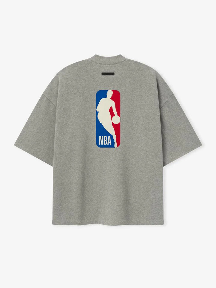 ESSENTIALS NBA ZIP UP JACKET CONCRETE HEATHER