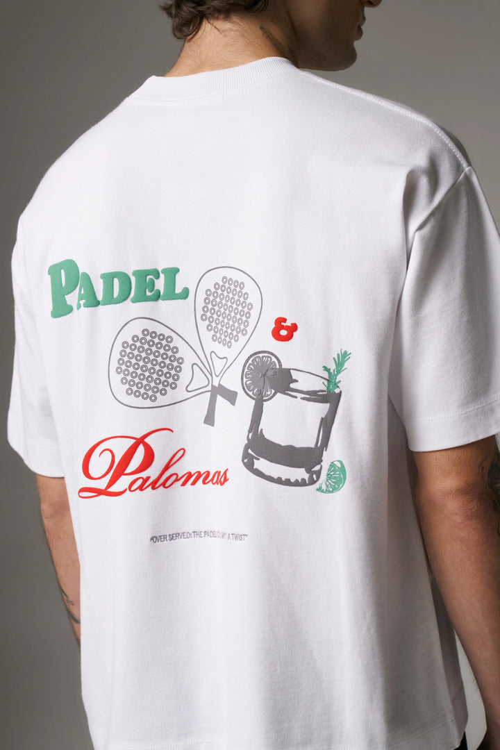 PADEL & PALOMAS T-SHIRT WHITE