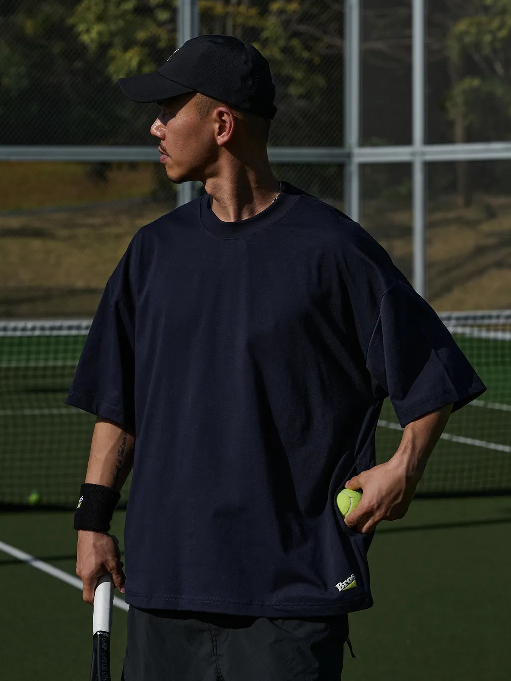 BROSHOOD 2026 TENNIS NAVY TEE