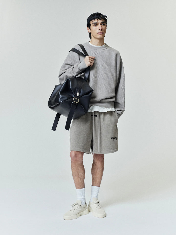 ESSENTIALS SS26 CLASSIC SWEAT-SHORT HOMESTEAD HEATHER