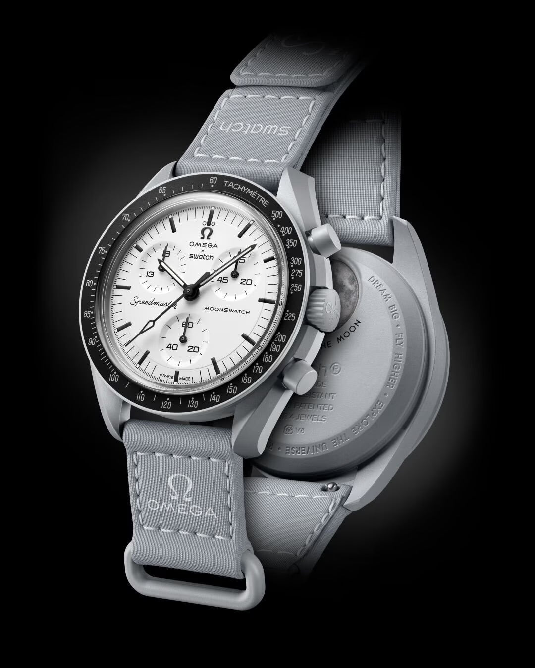 Swatch x Omega Bioceramic Moonswatch 1965 SO33M106 שעון אומגה בשיתוף פעולה עם סווטש