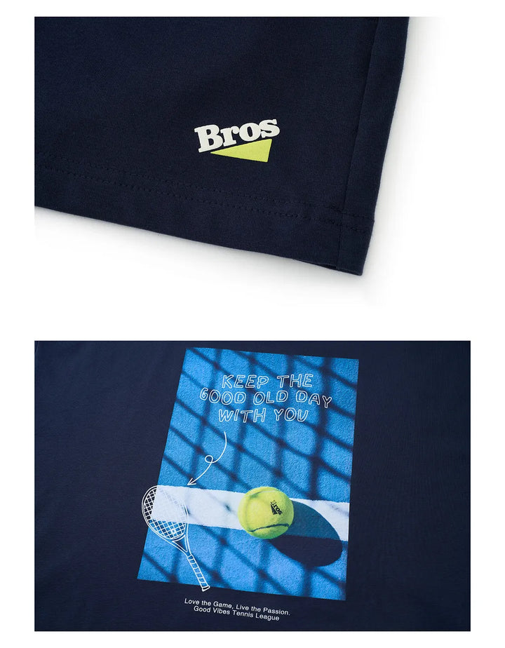BROSHOOD 2026 TENNIS NAVY TEE
