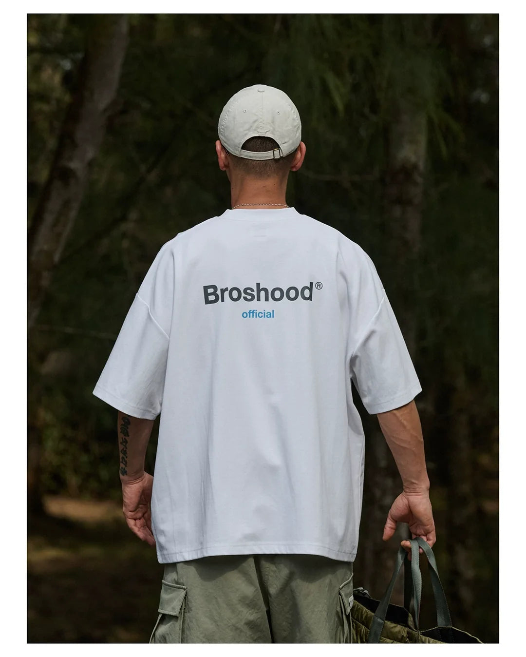 BROSHOOD "OFFICIAL" LOGO PRINT TEE BLACK