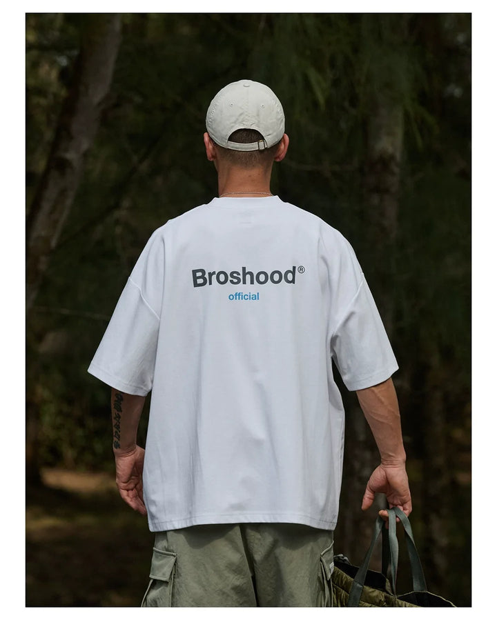 BROSHOOD "OFFICIAL" LOGO PRINT TEE BLACK
