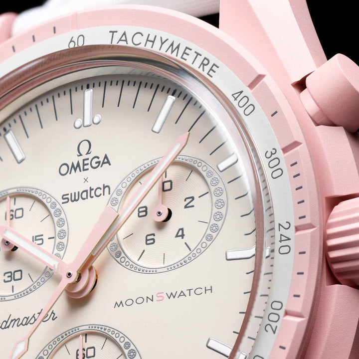Swatch x Omega Bioceramic Moonswatch Mission to Venus SO33P100 שעון אומגה בשיתוף פעולה עם סווטש