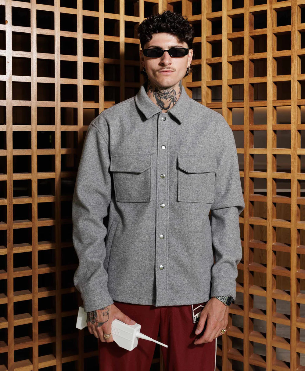INTERLOCK OVERSHIRT GREY II