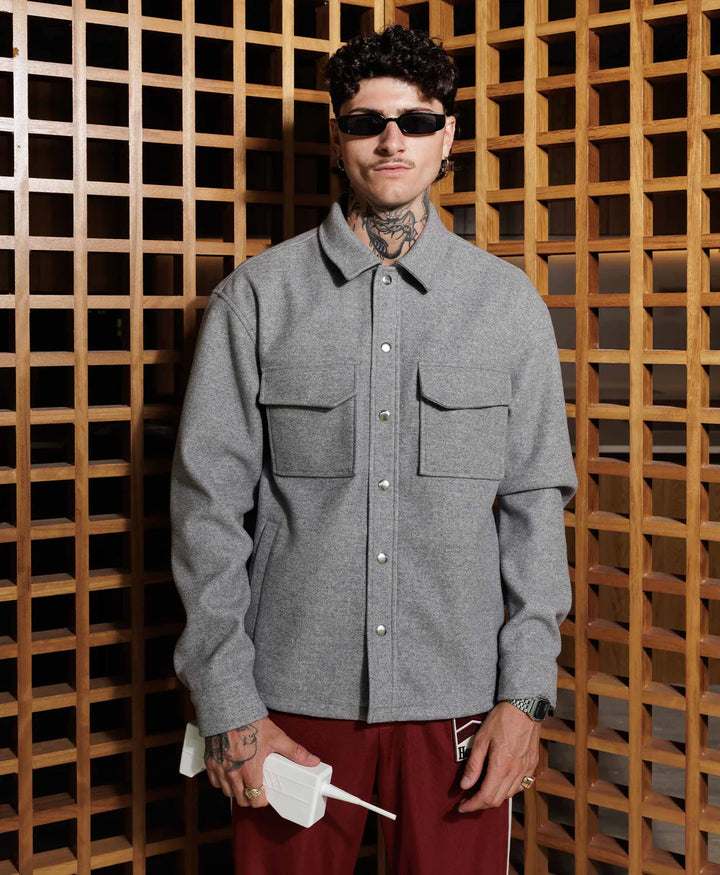 INTERLOCK OVERSHIRT GREY II