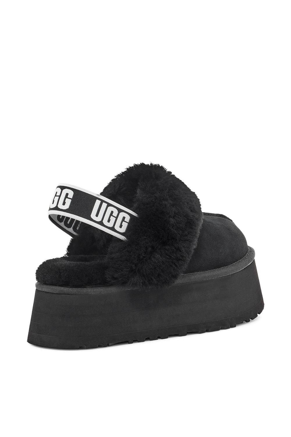 UGG FUNKETTE BLACK סנדלי פלטפורמה פאנקט שחור