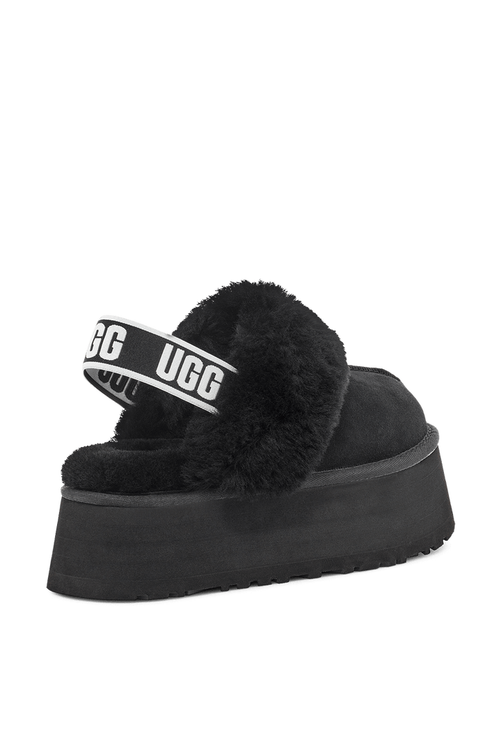 UGG FUNKETTE BLACK סנדלי פלטפורמה פאנקט שחור