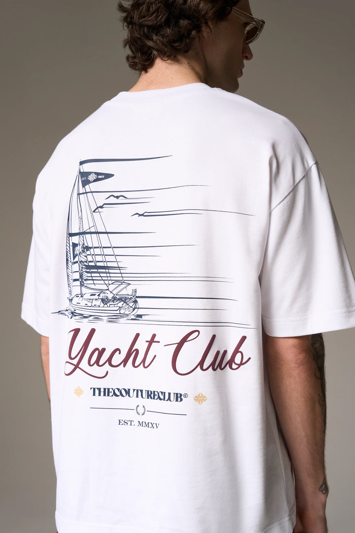 YACHT CLUB GRAPHIC T-SHIRT WHITE