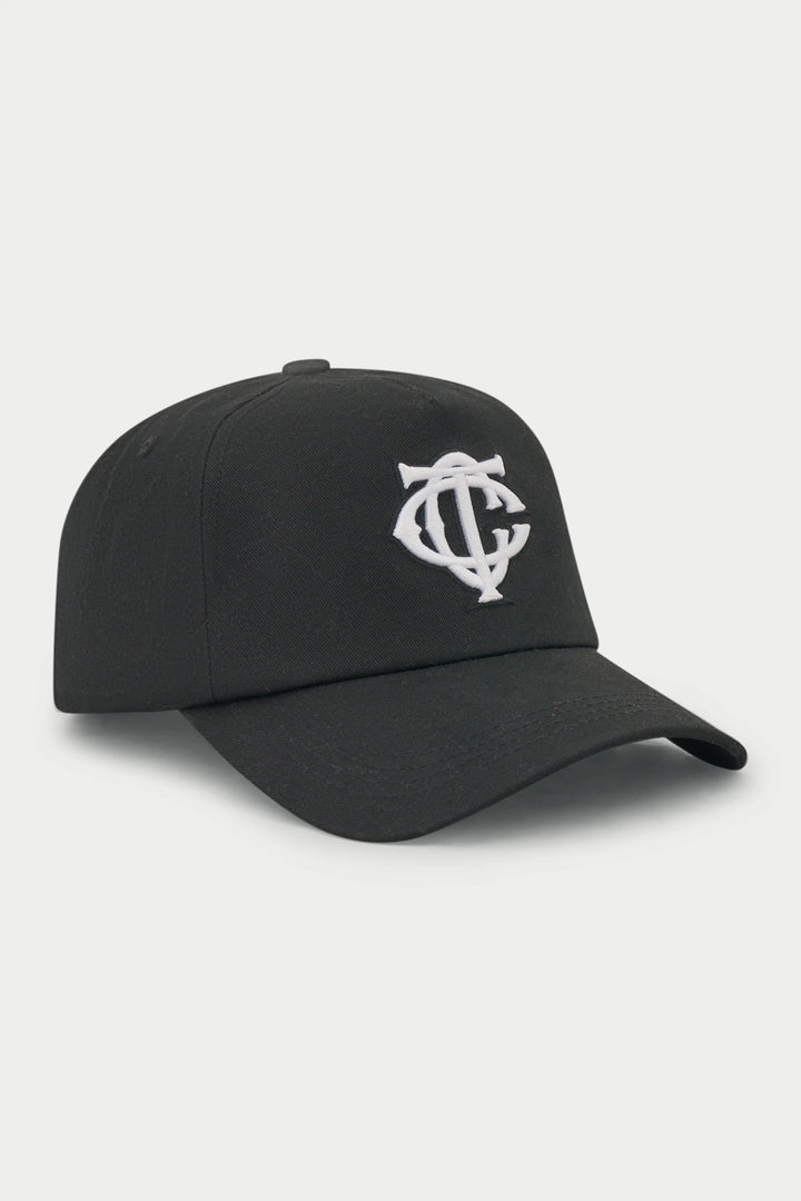 MONOGRAM EMBLEM CAP BLACK
