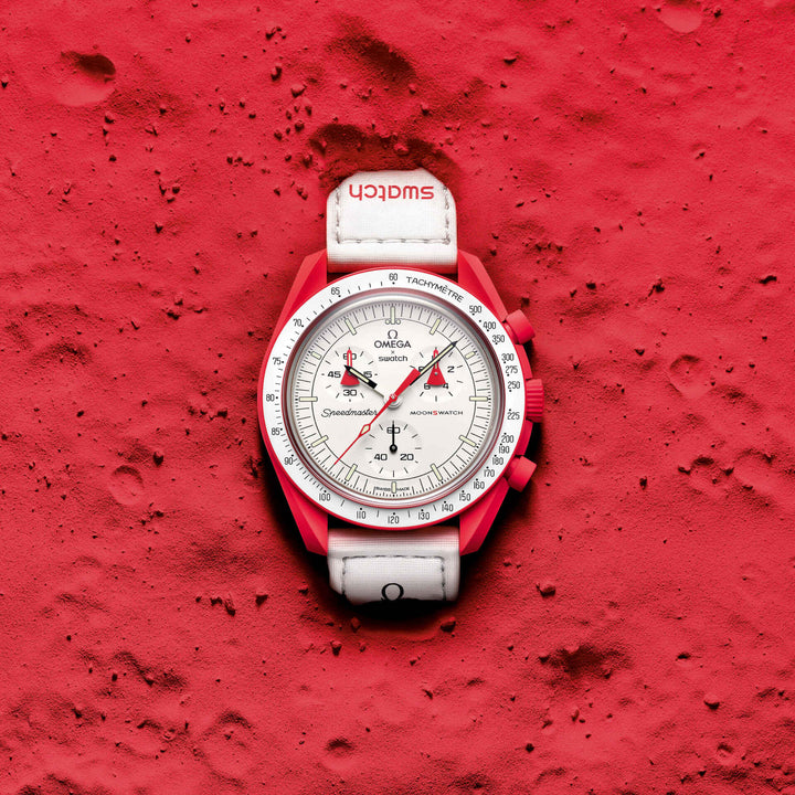 Swatch x Omega Bioceramic Moonswatch Mission to Mars SO33R100