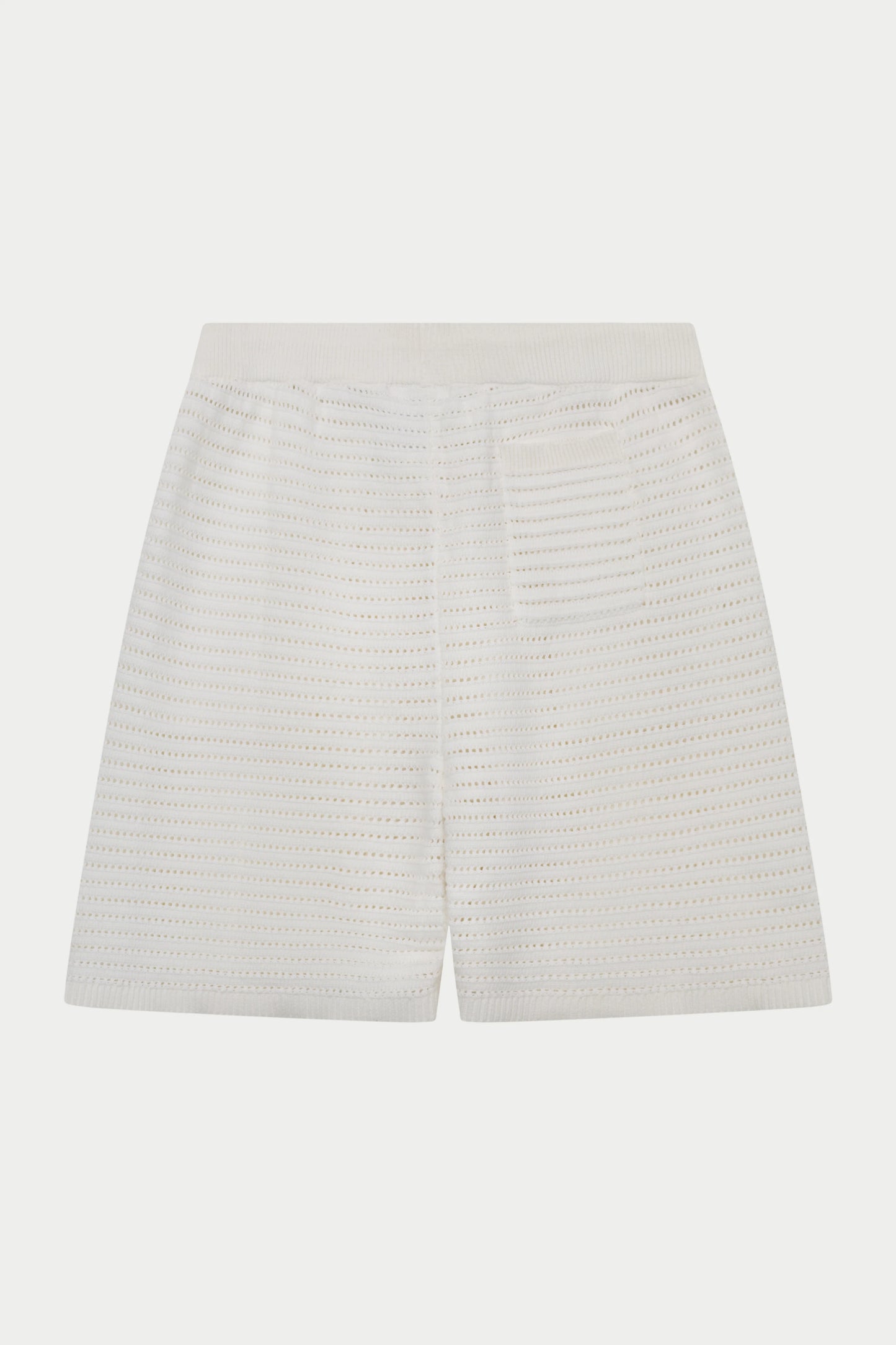 KNITTED SHORTS WHITE