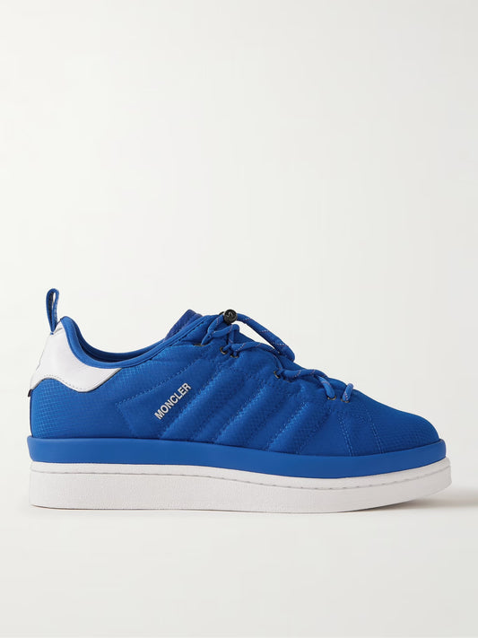 MONCLER GENIUS + adidas Originals Campus Leather-Trimmed Quilted GORE-TEX Sneakers