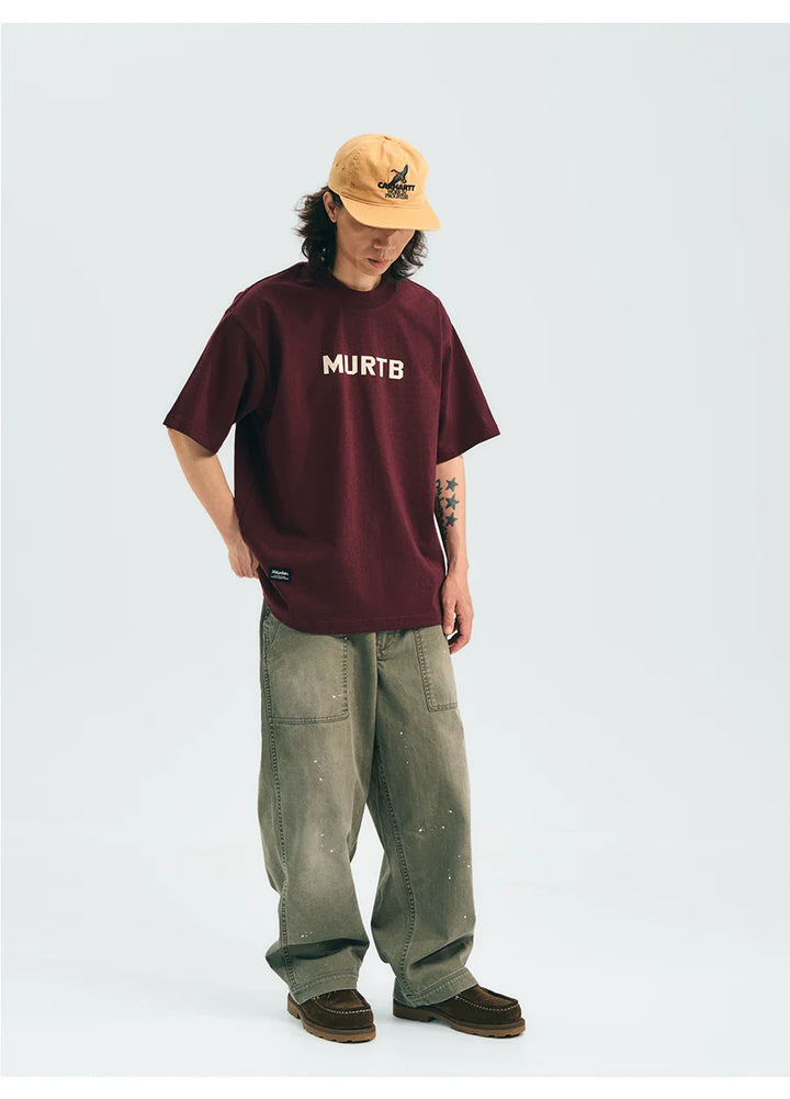 VINTAGE WASHED SPLASH INK CARGO PANTS GREEN