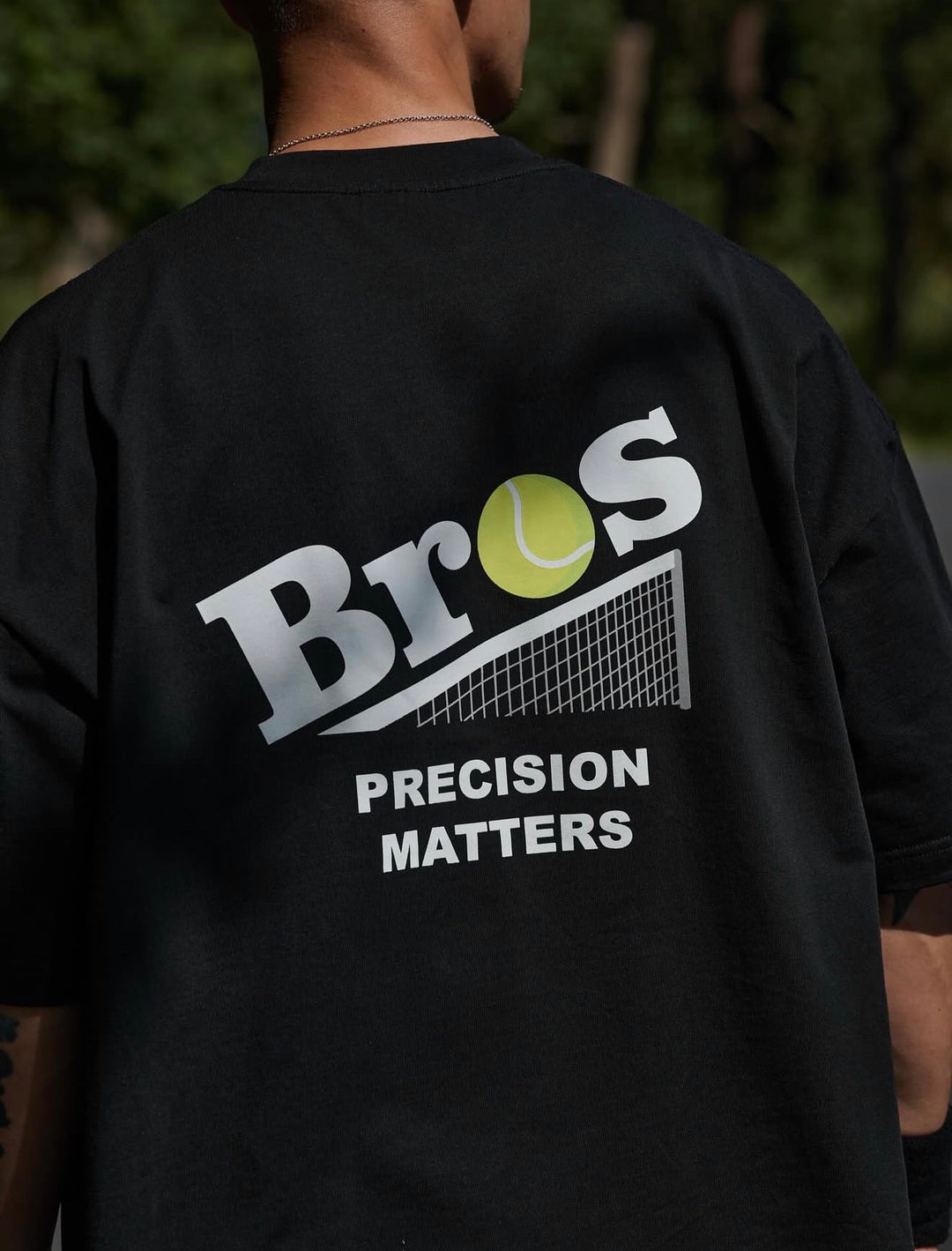 BROSHOOD TENNIS SS26 TEE BLACK