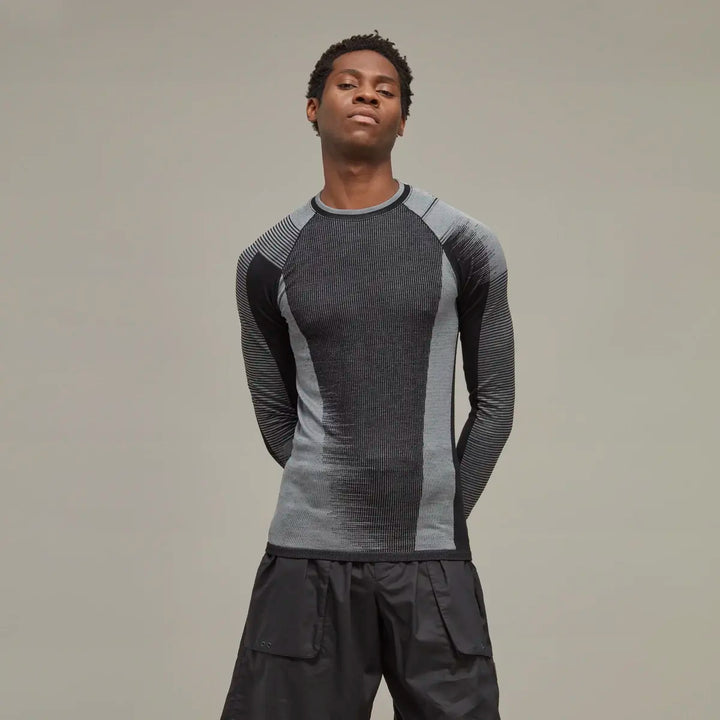 Y-3 ENGINEERED KNIT LONG SLEEVE BASELAYER TEE