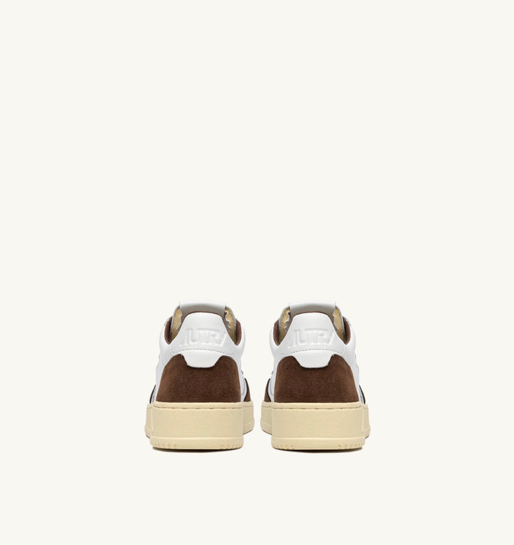 AUTRY SNEAKERS MEDALIST LOW SNEAKERS IN WHITE LEATHER AND TUNDRA SUEDE AULM - FT05