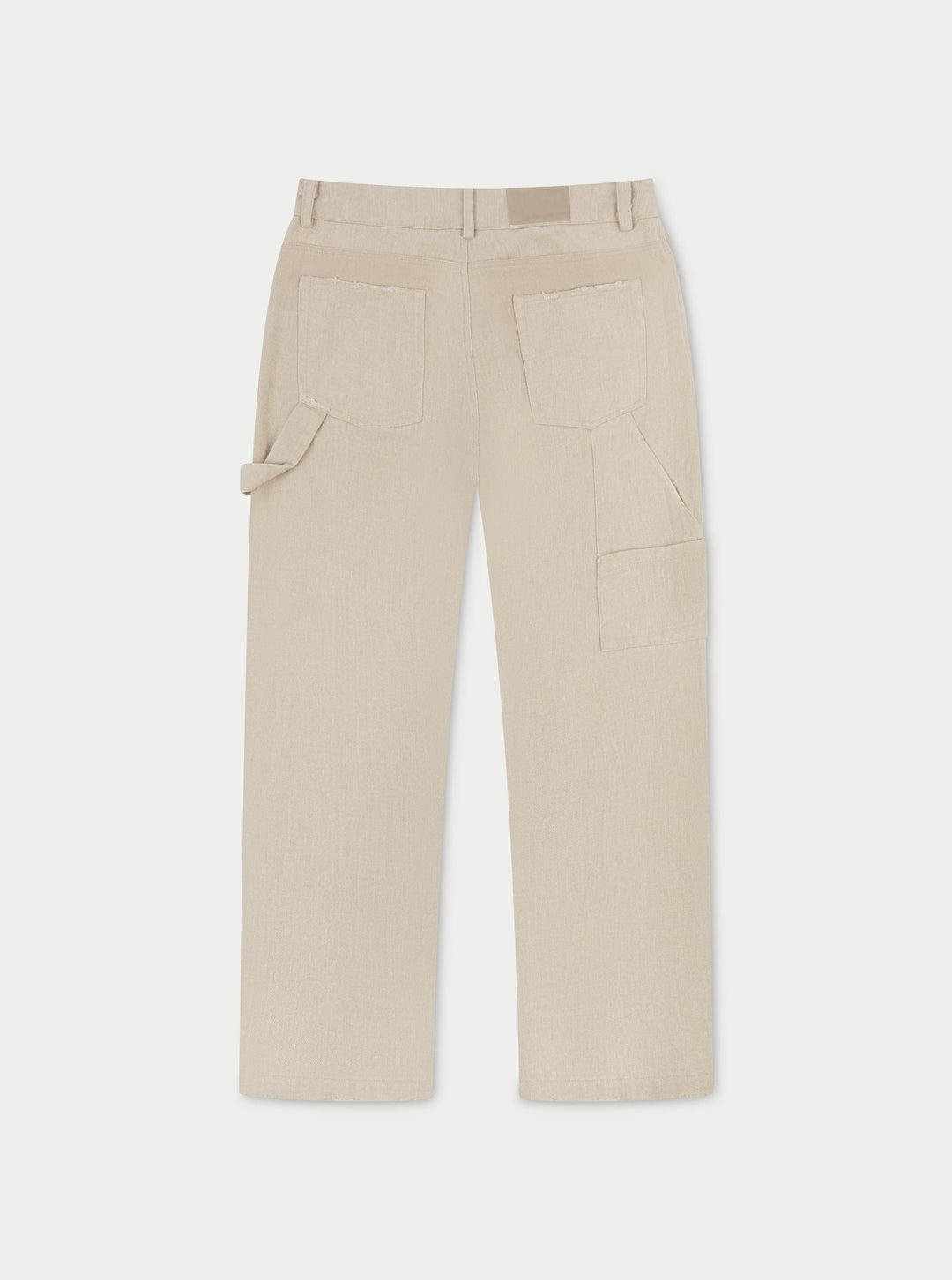 TWILL RIVET DETAIL CARPENTER PANT BEIGE