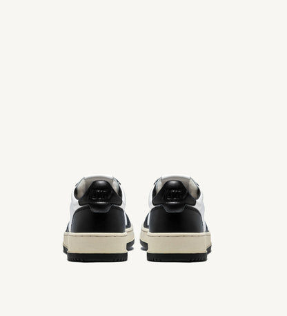 AUTRY SNEAKERS MEDALIST LOW BICOLOR SNEAKERS IN WHITE AND BLACK LEATHER