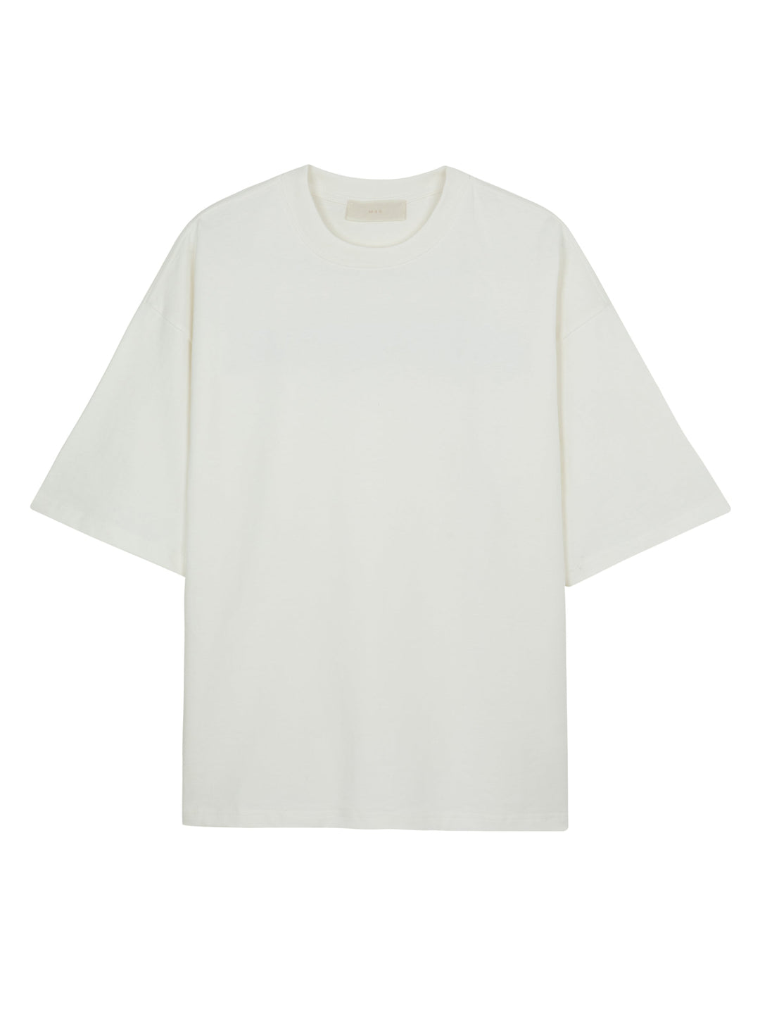 MFOURFIVE Cyber Font Back Print Tee - Off-White / Blue