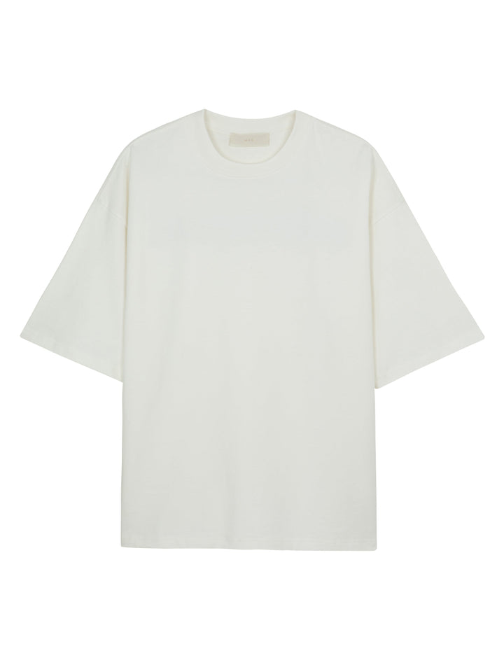 MFOURFIVE Cyber Font Back Print Tee - Off-White / Blue