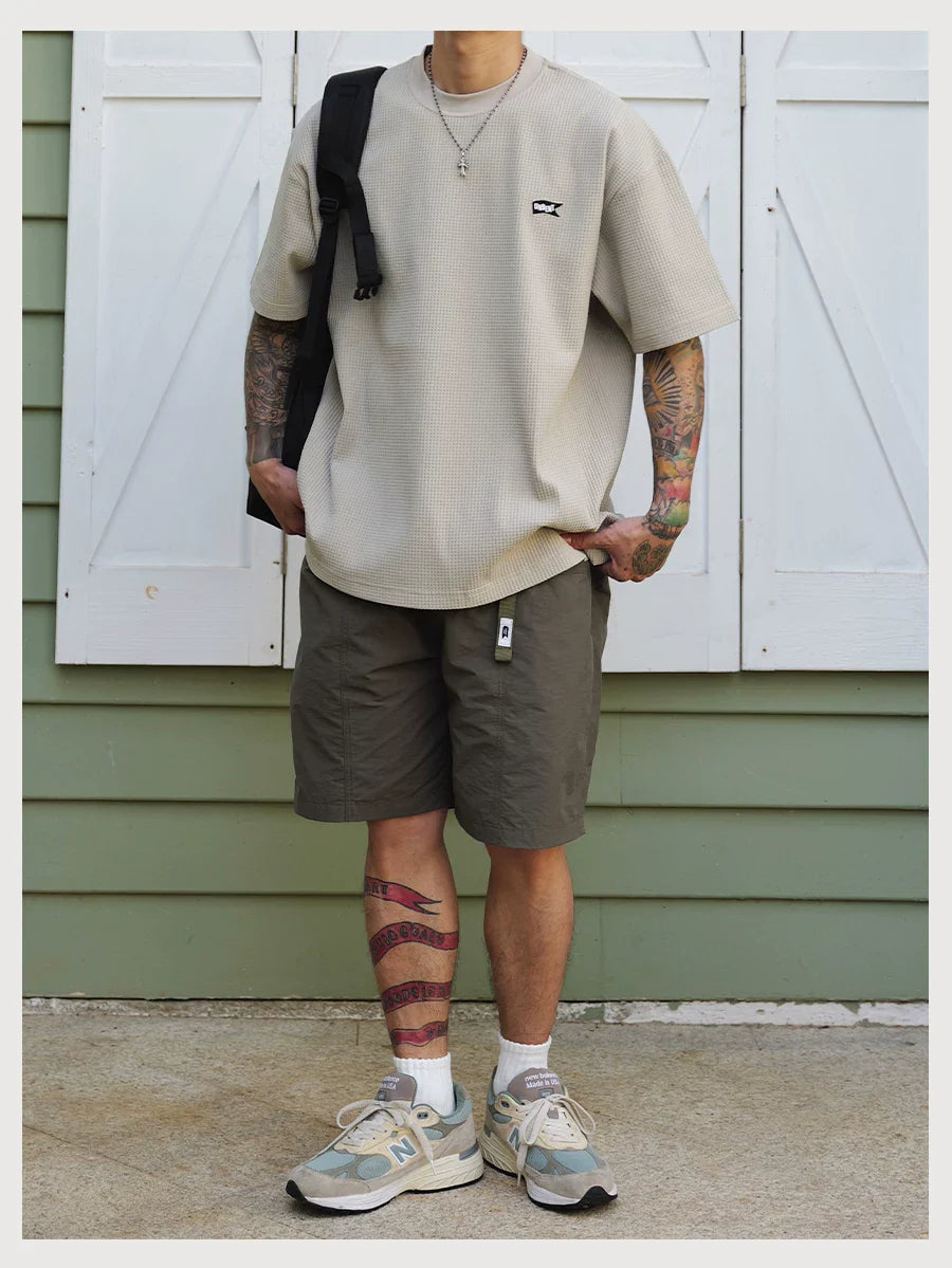 QUICK-DRY WAFFLE TEE KHAKI