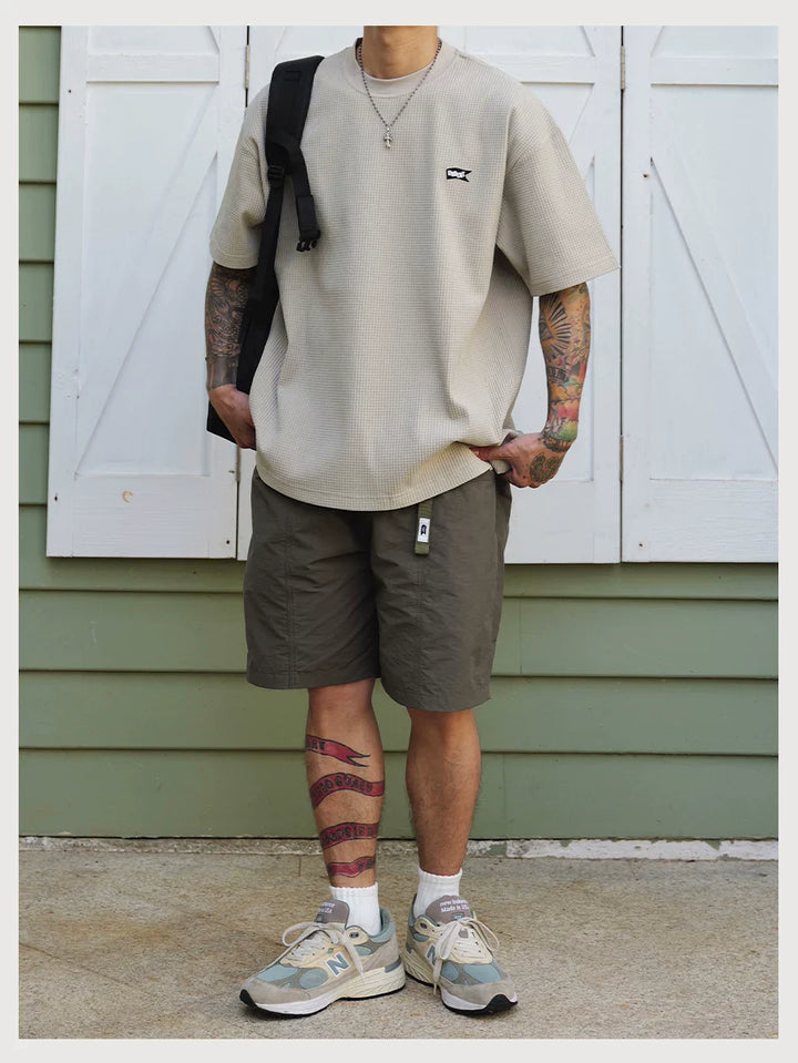 QUICK-DRY WAFFLE TEE KHAKI